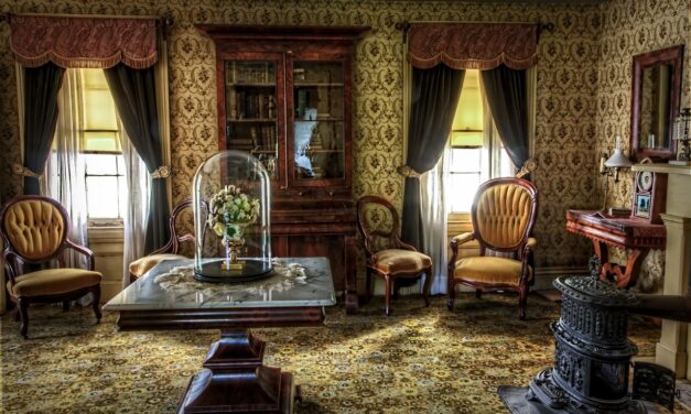 Wohnungseinrichtung im Retro-Stil