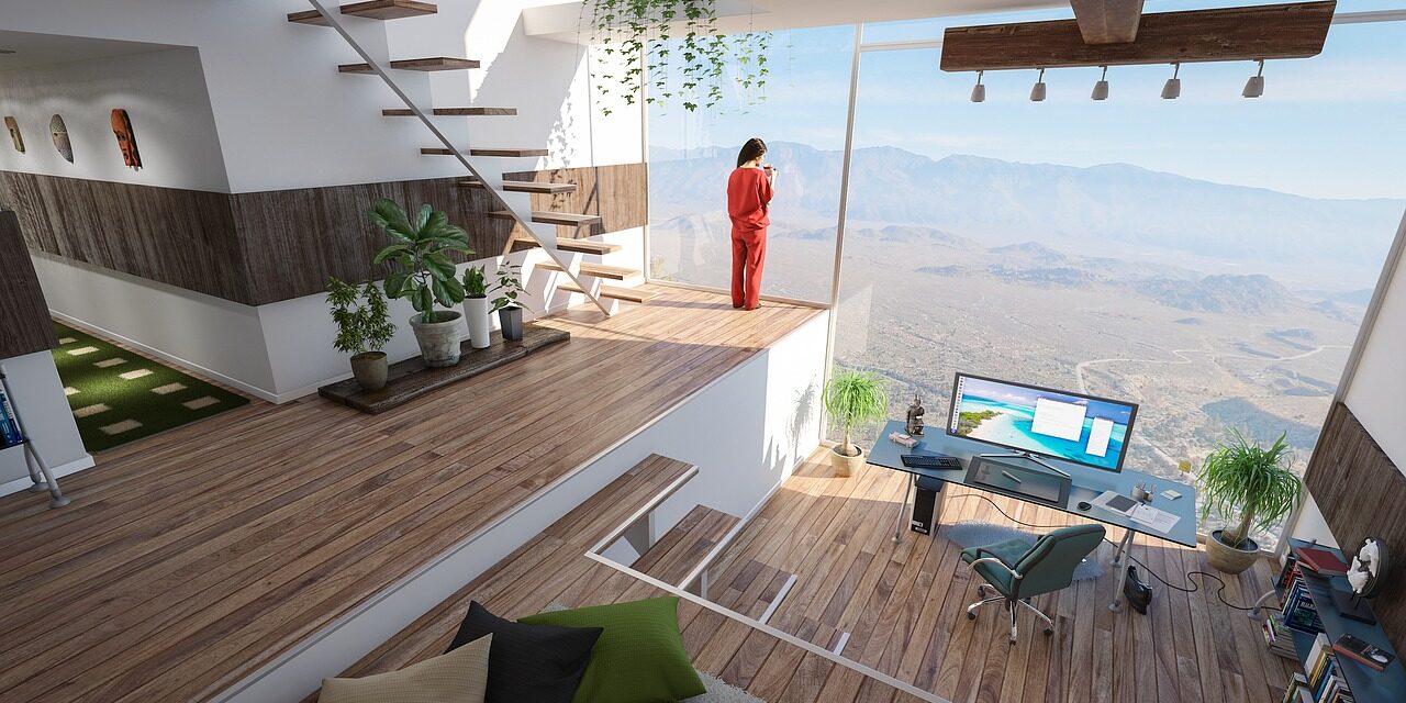 Das Zwischengeschoss als eine sehr ausgefallene und moderne Lösung